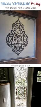 Check spelling or type a new query. Diy Privacy Screens Made Pretty With Stencils Paint Etched Glass Royal Design Studio Stencils