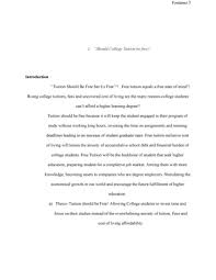 The outline for a persuasive essay starts with an introduction paragraph. Argumentative Essay Outline Annoteted Citation English 111enf 3 Fontanez College Studocu