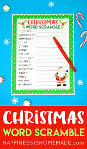 This Printable Christmas Word Scramble Game Is A Ton Of Fun For All Ages It S The Perfect Christmas Game Christmas Word Scramble Christmas Words Holiday Words