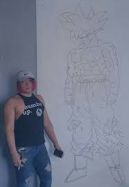 Dragon ball z goku ultra instinct goku wallpaper godzilla boruto cool art awesome art drawings artwork. I Did A 8ft Drawing Of Ultra Instinct Goku Lineart Dbz