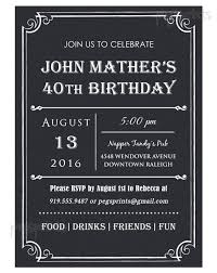 Black And White Theme Party Invitation Wording 40th Birthday Invitation Men Milestone Printable 40th Birthday Invitations 50th Birthday Invitations Milestone Birthday Invitations