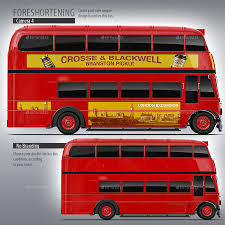 London Double Decker Bus Red Coach Mock Up Double Decker Bus London Tourist Bus