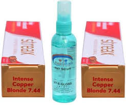 Put another way, according to boots, one product was sold every seven seconds. Streax Hair Tube No 7 44 Intense Copper Blonde 2 Pcs With Pink Root Hair Serum Price In India Buy Streax Hair Tube No 7 44 Intense Copper Blonde 2 Pcs With Pink