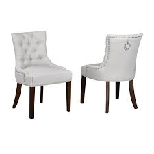 Copyright all rights reserved by respective owners. Brassex Beige Accent Chair With Nail Head Trim Set Of 2 Ws5699 Bei Reno Depot