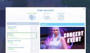 These events are really good for creating memories, telling your stories, creating drama, or just simply having fun. Kawaiistacie Concert Job Event Sims 4 Downloads