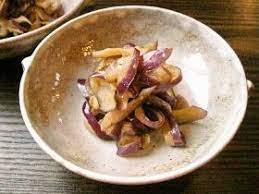 Recipes For Tom Nasu No Karashiae Instant Eggplant Pickles With Karashi Mustard Pickled Eggplant Recipes Pickles