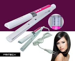 مكواة الشعر السيراميك ديجيتال Pritech لشعر لامع وقوى Ne06 وللتواصل Beauty Cosmetics Beauty Health Beauty