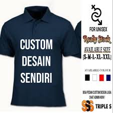 Bikin baju futsal pada umumnya bukanlah hal yang susah untuk dilakukan. Polo Shirt Custom Desain Sendiri Sesuai Request Kaos Kerah Shopee Indonesia