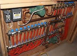 Clean Plumbing Floor Heating Systems Radiant Floor Heating Mechanical Room