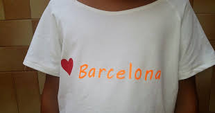 Hola 1 Hoy Os Enseno Una Camiseta Para Mi Peque Ya Hace Tiempo Que Queria Hacerle Una Camiseta Que Pusiera Barcelona Que Por Que Porque Camisetas Costura