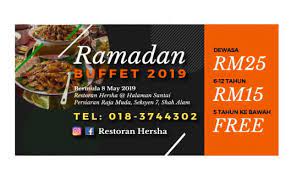 Ramadhan buffet list 2019 in kl and pj malaysian flavours. Restoran Hersha Ramadhan Buffet Start 8 May 2019 Facebook