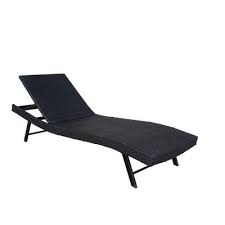 Designed for exercise, it's founded atop a solid wood and plywood base and upholstered with faux leather. Black Outdoor Chaise Lounges Patio Chairs The Home Depot