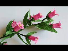 1 Abc Tv How To Make Campanula Medium Paper Flower From Crepe Paper Craft Tutorial Youtube Paper Flowers Paper Flower Kit Paper Flowers Diy