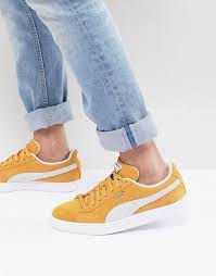 Black And Yellow Puma Shoes Puma Puma Suede Classic Sneakers In Yellow 36534710 Classic Sneakers Puma Suede Puma Shoes Outfit