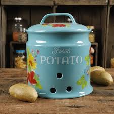The Pioneer Woman Breezy Blossoms 9 5 Inch Potato Keeper Walmart Com Pioneer Woman Kitchen Pioneer Woman Kitchen Decor Pioneer Woman Dishes