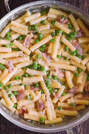 Heat butter and oil in a pan. Prosciutto Pasta With Peas And Parmesan Cheese Julia S Album