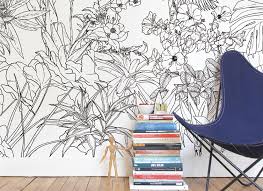Bilderdepot24 papier peint intisse toucan noir et blanc. Papier Peint Original Decor Mural En Edition Limitee Ohmywall Papier Peint Jungle Tropical Noir Et Blanc Medium Par Caddous Amp Amp
