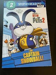 Captain snowball superhero from secret life of pets 2 coloring page. Step Into Reading Step 2 The Secret Life Of Pets 2 I Am Captain Snowball New 9781984849823 Ebay