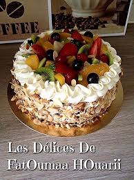 Ingredients Genoise Pour Un Moule Carre 24x24 125 Gr De Farine 125 Gr De Sucre En Poudre 4 Fruit Cake Design Fresh Fruit Cake Cake Desserts
