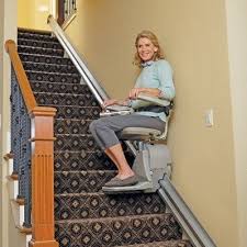 Hold a piece of chair rail on the wall of the stairs so that it is parallel to the slope of the stairs. Chair Lift Pricing Accessible Systems