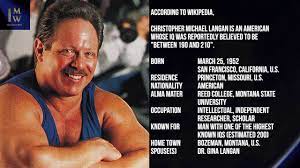 Check spelling or type a new query. Christopher Michael Langan Facebook