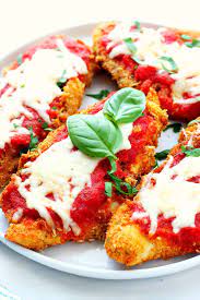 Best Air Fryer Chicken Parmesan Crunchy Creamy Sweet