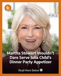 Martha Stewart and Julia Child are both icons in the culinary world, but  the former wouldn't be caught dead serving one of the latter's favorite  snacks.