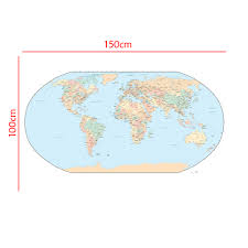 It is essentially a mercator map that has been adjusted to remove the size distortions. 150x100cm World Map Mercator Projection Non Woven Non Smell Map Without National Flag For Travel And Tour Map Aliexpress