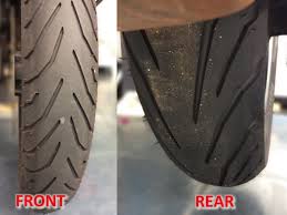 Why Do Motorcycle Front And Rear Tires Have Opposite Tread