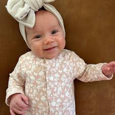 Neutral Waffle Baby Headbands