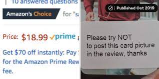 This is why you need to tread carefully. Amazon Is Recommending Products With Reviews Written By Bribed Customers As Amazon S Choice