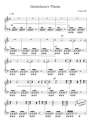 Enjoy.please subscribe for more videos.and also like the video to support channel. Genkidama Dragon Ball Sheet Music For Piano Solo Musescore Com