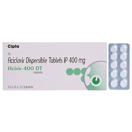 Buy Acivir-400 DT Tablet online | Uses, Side Effects, Price and substitutes | Apollo Pharmacy