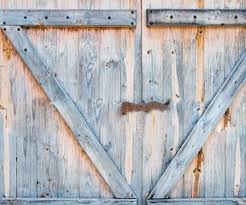 Barn Door Shower Curtain