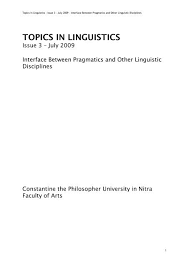 Amazon music stream millions of songs: Topics In Linguistics Univerzita Konstantina Filozofa V Nitre