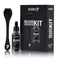 The bane of every woman's existence! Beardly Beard Growth Kit 2mm Derma Roller W Beard Oil For Facial Hair Growth For Men