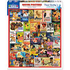 Organize puzzle pieces with this handy puzzle sorter that features six sturdy boxes that stack for easy sorting. White Mountain Puzzles Movie Posters 1000 Piece Jigsaw Puzzle Classic Movie Posters Jigsaw Puzzles Movie Posters