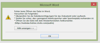Tatsächlich ist es schwierig, die ursache zu finden, wenn das programm selbst keine beschädigte installationen und dateien: Word 2016 Offnet Nicht Uber Webdav Computerbase Forum