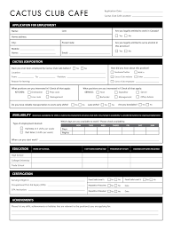 Cactus club cafe hours and cactus club cafe locations in canada along with phone number and map with driving directions. Cactus Club Application Form Fill Online Printable Fillable Blank Pdffiller