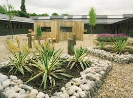 School Courtyard Garden Landscape Design Exterior House Colors Courtyard Garden