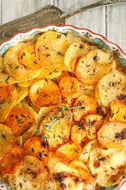 Two Potato Gratin Recipe Recipe Recipes Potato Gratin Recipe Potato Gratin