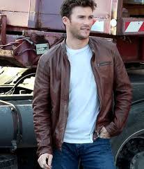 Overdrive Scott Eastwood Andrew Foster Leather Jacket Tlc