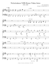 Go on to discover millions of awesome videos and pictures in thousands of other. Nickelodeon Vhs Home Video Intro Sheet Music For Piano Solo Musescore Com
