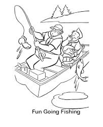 Gone Fishing Coloring Pages In 2020 Shark Coloring Pages Camping Coloring Pages Fathers Day Coloring Page
