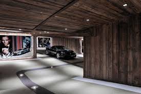Fancy Underground Parking Area For Wooden Villa Design Ideas Parking Design Garage Design Luxury Garage