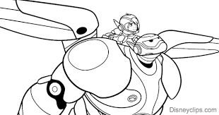 Identify 15 different creatures in these animal coloring sheets. Big Hero 6 Coloring Pages Disneyclips Com