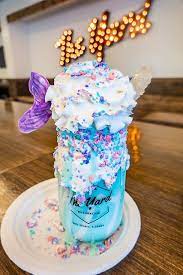 Crazy Shakes From The Yard In Gulf Shores Al The Mermaid Birthday Cake Ice Cream Inside A Marshm Cute Desserts Mermaid Birthday Cakes Yummy Food Dessert