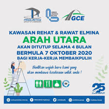 Sebarang pertanyaan, order dan maklumat terkini sila tekan link facebook kami seperti berikut Prolintas Gce Auf Twitter Untuk Keselesaan Pengunjung Di Kawasan Rehat Rawat Elmina Sila Ambil Maklum Bahawa R R Elmina Arah Utara Akan Ditutup Selama 4 Bulan Mulai 7 Oktober 2020 Untuk Kerja Kerja
