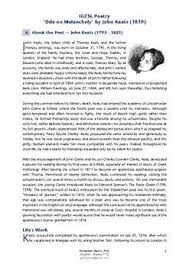 Ode On Melancholy John Keats Igcse Poetry Poem Lesson Worksheets Guide Poem Lesson Essay Questions Poems
