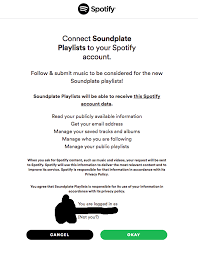 Name or company name *. Anyone Tried Submitting Music To Spotify Playlists Via Soundplate What Is Going On Here What Am I Giving Access To My Account Here In This Context Is It Another User Wearethemusicmakers